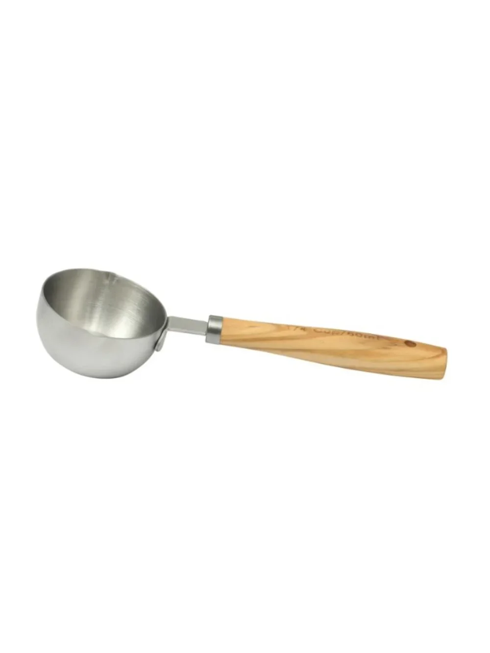 The Pioneer Woman Home Silver Olive Wood Stainless Steel Measuring Cups Set of 4